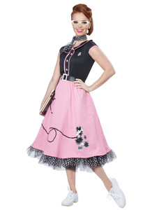 50s Sweetheart 1950s High School Rock Roll Poodle Greaser Womens Costume 50s Sweetheart 1950s High School Rock Roll Poodle Greaser Womens Costume