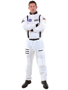 Astronaut Spaceman White Suit Uniform Men Costume Astronaut Spaceman White Suit Uniform Men Costume