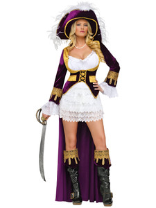 Caribbean Queen Pirate Deluxe Supreme Women Costume