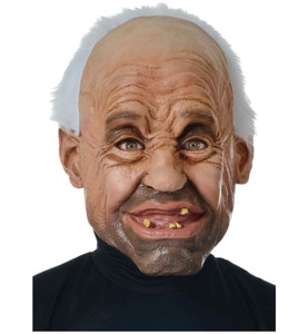 Gramps Old Man Grandpa Bald Elder Adult Mens Costume Latex 1/2 Mask With Hair Gramps Old Man Grandpa Bald Elder Adult Mens Costume Latex 1/2 Mask With Hair