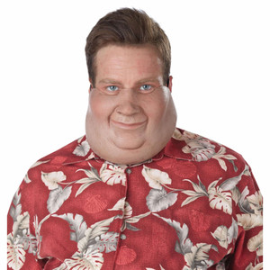 Super Size Fat Double Chin Cartoon Funny Men Costume Half Face Mask Super Size Fat Double Chin Cartoon Funny Men Costume Half Face Mask