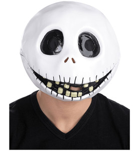 Jack Skellington The Nightmare Before Christmas Men Costume Deluxe Overhead Mask Jack Skellington The Nightmare Before Christmas Men Costume Deluxe Overhead Mask