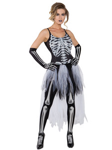 Skeleton Bones Day of The Dead Mexican Halloween Women Costume Skeleton Bones Day of The Dead Mexican Halloween Women Costume