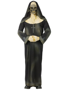 Sinister Sister Skull Nun Zombie Priestess Unisex Costume
