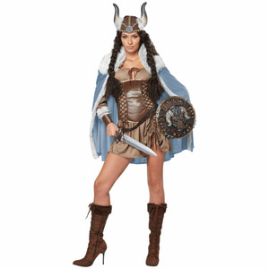 Viking Vixen Queen Warrior Barbarian Medieval Women Costume Viking Vixen Queen Warrior Barbarian Medieval Women Costume