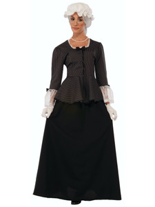 Martha Washington Colonial First Lady Olden Day Adult Womens Costume Martha Washington Colonial First Lady Olden Day Adult Womens Costume