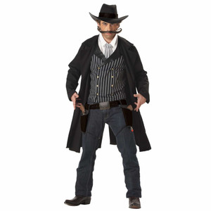 Gunfighter Gunslinger Western Cowboy Rodeo Old West Mens Costume Gunfighter Gunslinger Western Cowboy Rodeo Old West Mens Costume