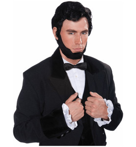 Abraham Abe Lincoln President Civil War Men Costume Wig & Beard Abraham Abe Lincoln President Civil War Men Costume Wig & Beard