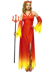 Devil Delight Red Evil Gothic Halloween Women Costume Devil Delight Red Evil Gothic Halloween Women Costume