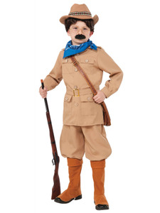 Theodore Roosevelt US President 1900 Historical Book Week Child Boys Costume Theodore Roosevelt US President 1900 Historical Book Week Child Boys Costume