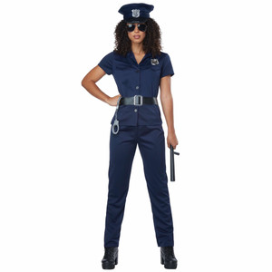 Police Woman Policewoman Cop Officer Uniform Book Week Adult Womens Costume Police Woman Policewoman Cop Officer Uniform Book Week Adult Womens Costume