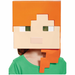 Alex Minecraft Video Game Miner Builder Hunter Girls Costume Half Mask Alex Minecraft Video Game Miner Builder Hunter Girls Costume Half Mask