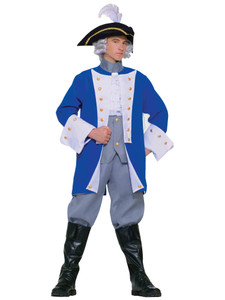 Colonial General George Washington Patriotic Historical Mens Costume STD Colonial General George Washington Patriotic Historical Mens Costume STD
