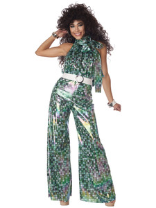 Disco Lady Reversible Halter Top 70s Hippie Groovy Retro Adult Womens Costume Disco Lady Reversible Halter Top 70s Hippie Groovy Retro Adult Womens Costume