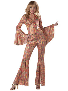 Discolicious Disco 70s 60s Retro Hippie Psychedelic Adult Womens Costume Discolicious Disco 70s 60s Retro Hippie Psychedelic Adult Womens Costume