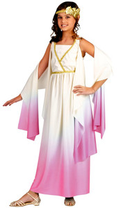 Athena Greek Roman Goddess Toga Dress Up Girl Costume Athena Greek Roman Goddess Toga Dress Up Girl Costume