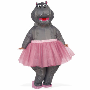Inflatable Hippo Ballerina Animal Zoo Safari Funny Dress Up Womens Mens Costume Inflatable Hippo Ballerina Animal Zoo Safari Funny Dress Up Womens Mens Costume