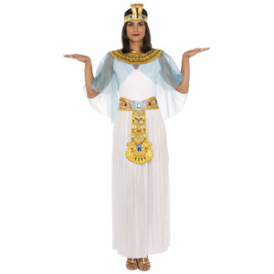 Cleopatra Egyptian Queen Of Nile Greek Goddess Ancient Adult Womens Costume M