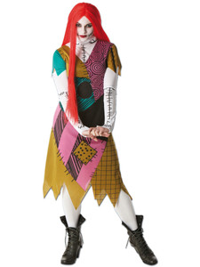 Sally Finkelstein The Nightmare Before Christmas Adult Womens Costume & Wig Sally Finkelstein The Nightmare Before Christmas Adult Womens Costume & Wig