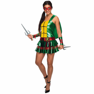 Raphael Raph Dress Teenage Mutant Ninja Turtles Superhero Women Costume Raphael Raph Dress Teenage Mutant Ninja Turtles Superhero Women Costume