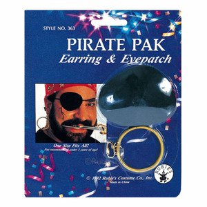 Pirate Buccaneer Captain Cutthroat Buccaneer Men Costume Earring Eyepatch Pirate Buccaneer Captain Cutthroat Buccaneer Men Costume Earring Eyepatch