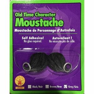 Old Time Cowboy Bandit Western Black White Men Costume Moustache Old Time Cowboy Bandit Western Black White Men Costume Moustache