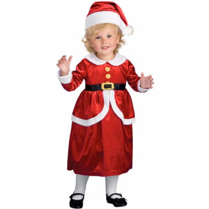 Lil Mrs Santa Claus Christmas Dress Up Girls Costume Lil Mrs Santa Claus Christmas Dress Up Girls Costume