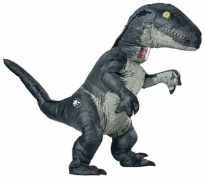 Blue Velociraptor Dinosaur Jurassic World Fallen Kingdom Adult Mens Costume OS Blue Velociraptor Dinosaur Jurassic World Fallen Kingdom Adult Mens Costume OS