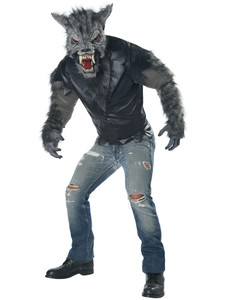 Full Moon Fury Wolf Werewolf Horror Beast Monster Halloween Mens Costume Full Moon Fury Wolf Werewolf Horror Beast Monster Halloween Mens Costume