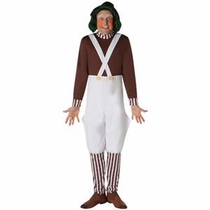 Oompa Loompa Willy Wonka And the Chocolate Factory Dress Up Mens Costume Oompa Loompa Willy Wonka And the Chocolate Factory Dress Up Mens Costume