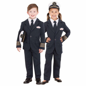 Qantas Captain Uniform Airline Pilot Flight Occupation Girls Boys Costume Qantas Captain Uniform Airline Pilot Flight Occupation Girls Boys Costume