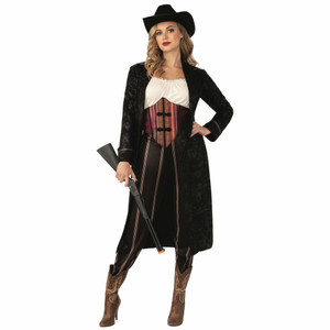 Cowgirl Western Old West Rodeo Gunfighter Book Week Adult Womens Costume Cowgirl Western Old West Rodeo Gunfighter Book Week Adult Womens Costume