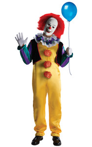Pennywise IT The Movie Deluxe Horror Clown Halloween Men Costume Pennywise IT The Movie Deluxe Horror Clown Halloween Men Costume