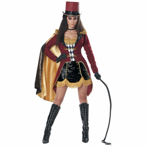 Dazzling Ring Master Ringmaster Ringmistress Circus Lion Tamer Womens Costume Dazzling Ring Master Ringmaster Ringmistress Circus Lion Tamer Womens Costume