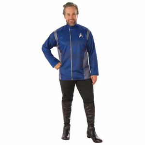 Spock Star Trek Discovery Operations Uniform Blue Top Long Shirt Mens Costume Spock Star Trek Discovery Operations Uniform Blue Top Long Shirt Mens Costume