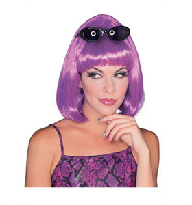 Starlet Purple Medium Length Bouffant Bob Retro 1950s Women Costume Wig