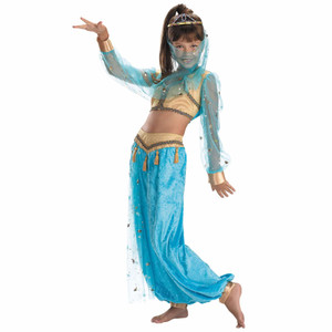 Mystical Genie Arabian Aladdin Princess Harem Book Week Girls Costume Mystical Genie Arabian Aladdin Princess Harem Book Week Girls Costume