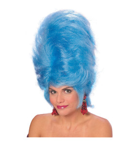 Marge Blue Beehive 1950s Drag Queen Cartoon Women Costume Wig Marge Blue Beehive 1950s Drag Queen Cartoon Women Costume Wig