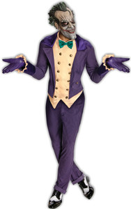 Joker Deluxe Supervillain Villian Batman Arkham City Clown Mens Costume STD Joker Deluxe Supervillain Villian Batman Arkham City Clown Mens Costume STD