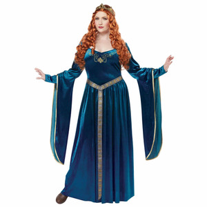 Lady Guinevere Renaissance Medieval Viking Womens Costume Plus
