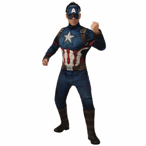 Captain America Deluxe Muscle Marvel Avengers Endgame Superhero Mens Costume Captain America Deluxe Muscle Marvel Avengers Endgame Superhero Mens Costume