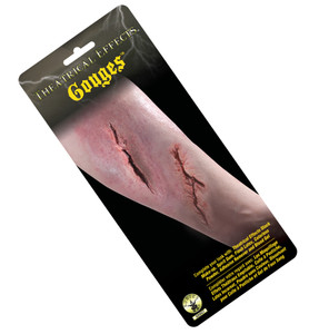 Theatrical Effect Gouges Blade Wound Viking Costumes Makeup Appliance Prosthetic Theatrical Effect Gouges Blade Wound Viking Costumes Makeup Appliance Prosthetic