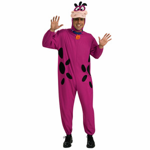 Dino Pink Dinosaur The Flintstones Pet Comedy Cartoon Dress Up Mens Costume