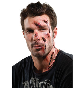 Theatrical Effect Shattered Accident Wound Costumes Makeup Appliance Prosthetic Theatrical Effect Shattered Accident Wound Costumes Makeup Appliance Prosthetic