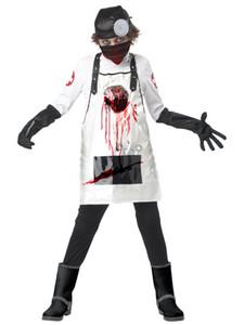 Open Heart Surgeon Zombie Doctor Mad Scientist Horror Halloween Boys Costume Open Heart Surgeon Zombie Doctor Mad Scientist Horror Halloween Boys Costume
