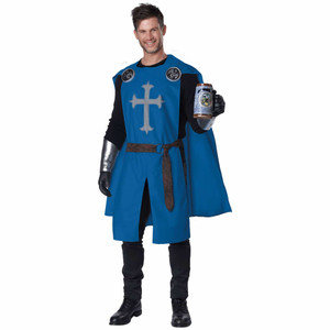 Knight's Surcoat Blue Tunic Medieval Renaissance Unisex Womens Mens Costume