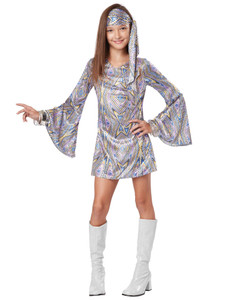 Disco Darling 1960s 1970s Hippie Hippy Go Go Retro Book Week Girls Costume Disco Darling 1960s 1970s Hippie Hippy Go Go Retro Book Week Girls Costume
