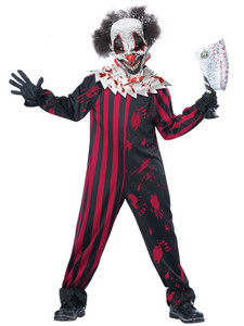 Killer Klown Horror Clown Joker Horror Evil Sinister Halloween Boys Costume Killer Klown Horror Clown Joker Horror Evil Sinister Halloween Boys Costume