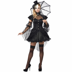 Victorian Doll Masquerade Ghost Gothic Halloween Adult Womens Costume Victorian Doll Masquerade Ghost Gothic Halloween Adult Womens Costume