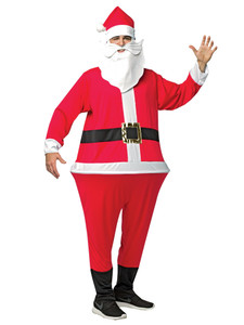 Santa Hoopster Santa Claus Saint Nicholas Christmas Funny Mens Costume OS Santa Hoopster Santa Claus Saint Nicholas Christmas Funny Mens Costume OS